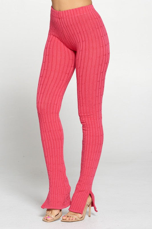 Knit High waisted Pants