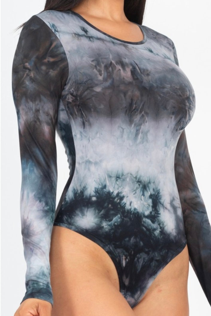 Tie Dye Long Sleeve Bodysuit