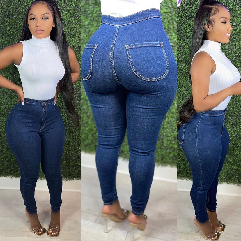 Dark Wash Denim Jeans