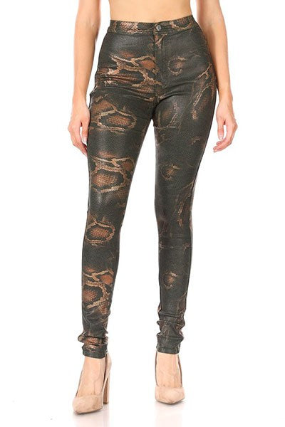 Snakeskin Highwaist Pants