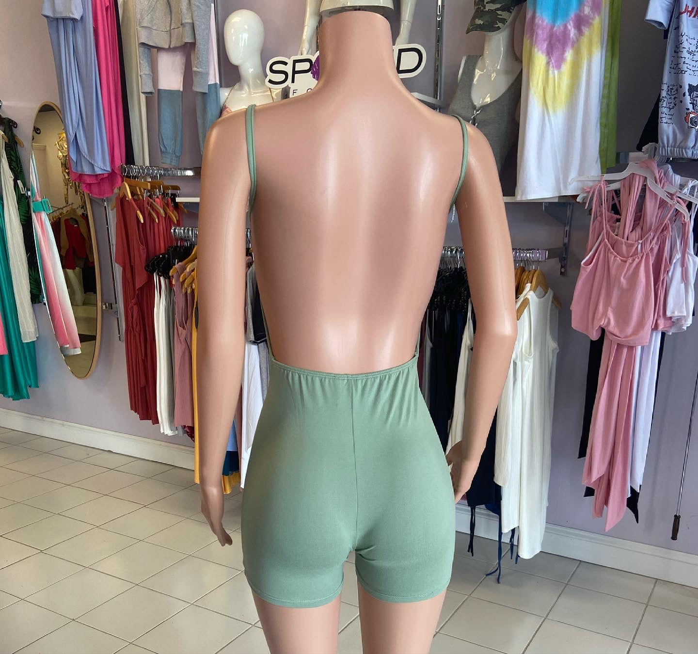 Open Back Romper