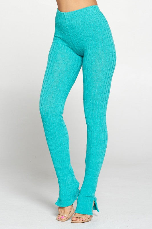 Knit High waisted Pants