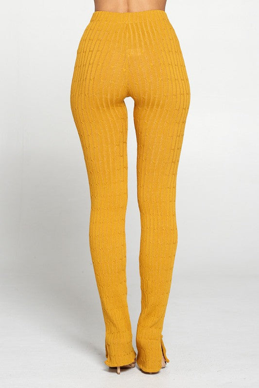 Knit High waisted Pants