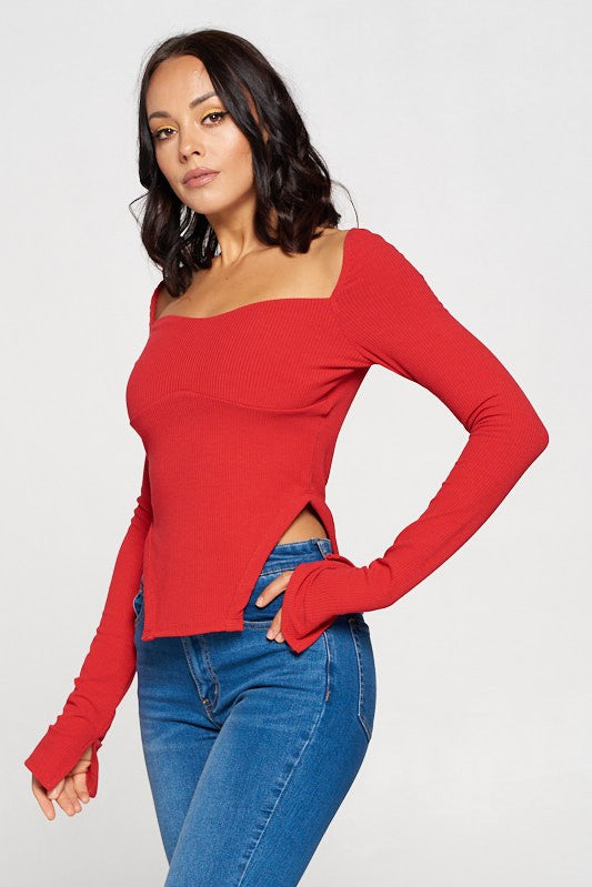 Lovely Sweetheart Long Sleeve Top