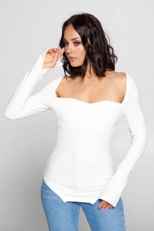 Lovely Sweetheart Long Sleeve Top