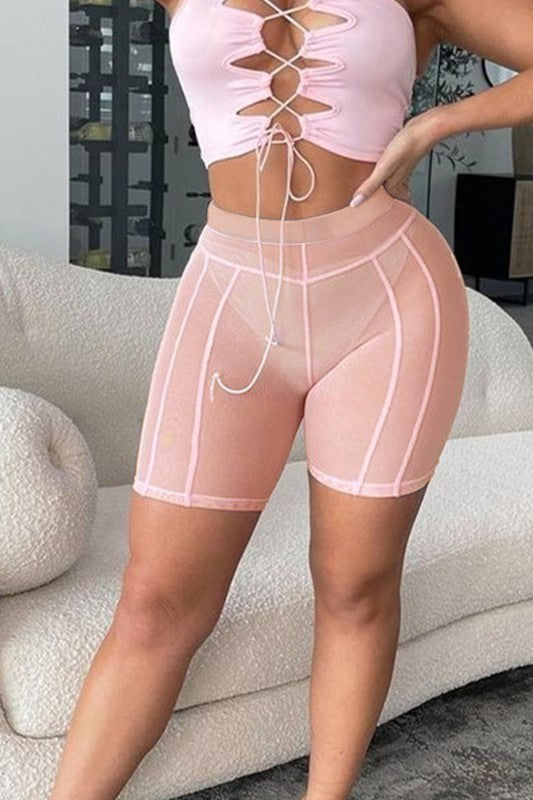 MESH BIKER SHORTS