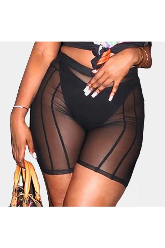 MESH BIKER SHORTS