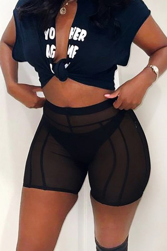 MESH BIKER SHORTS