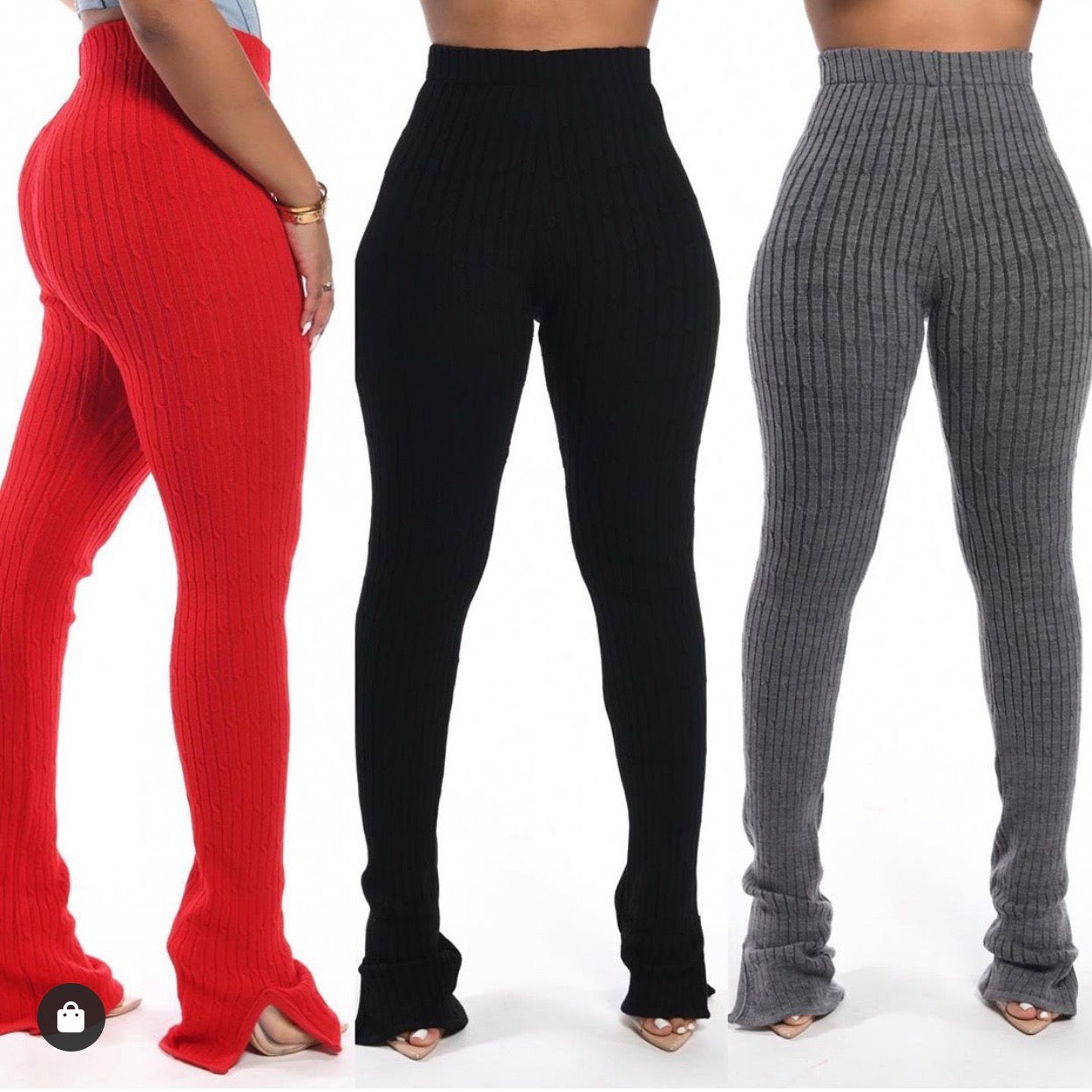 Knit High waisted Pants