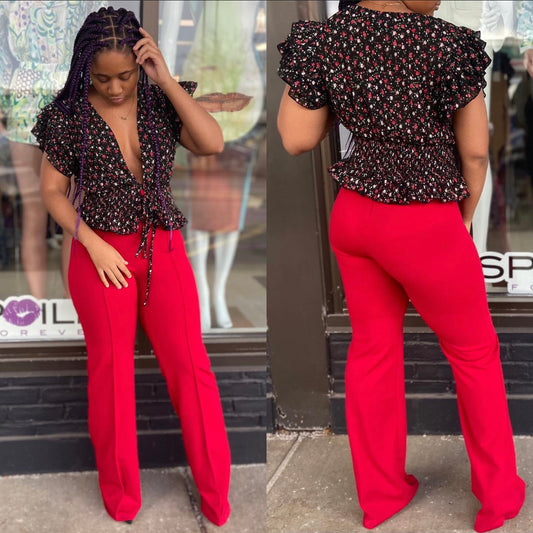 LIZ FLORAL TOP