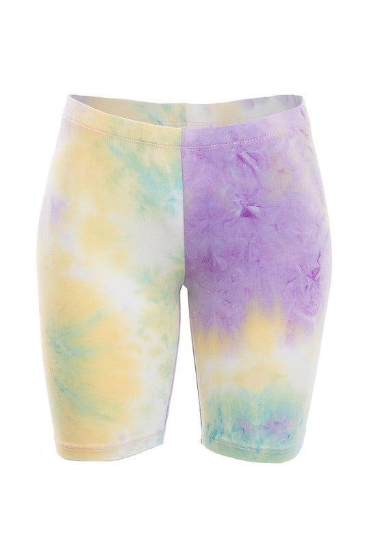 Living color biker shorts