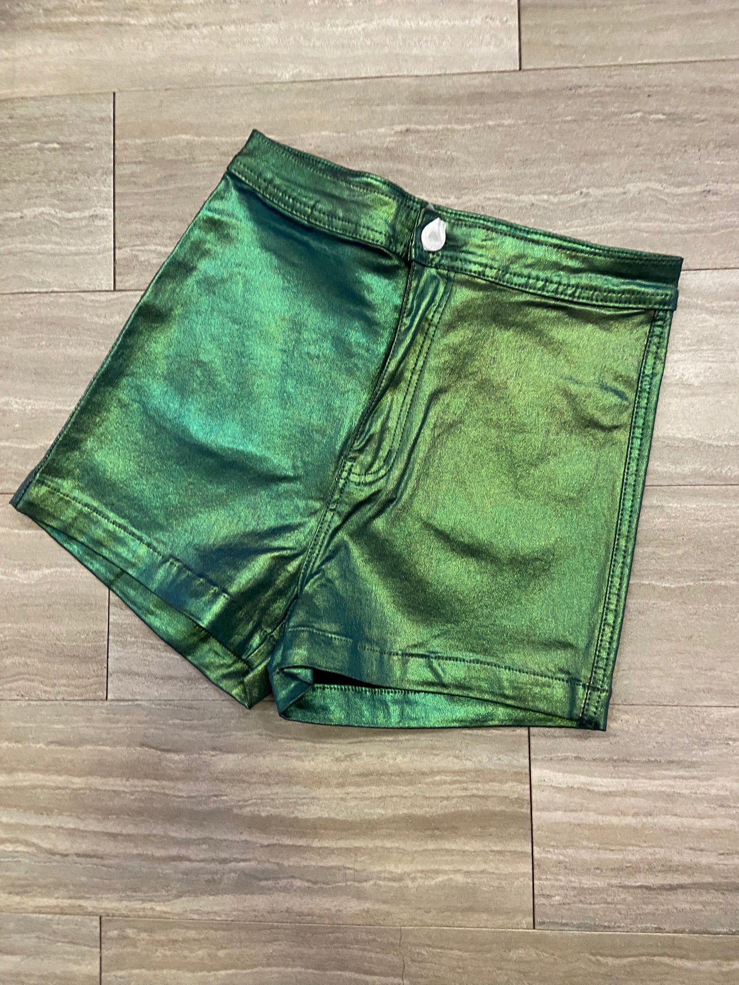 Vegan leather shorts
