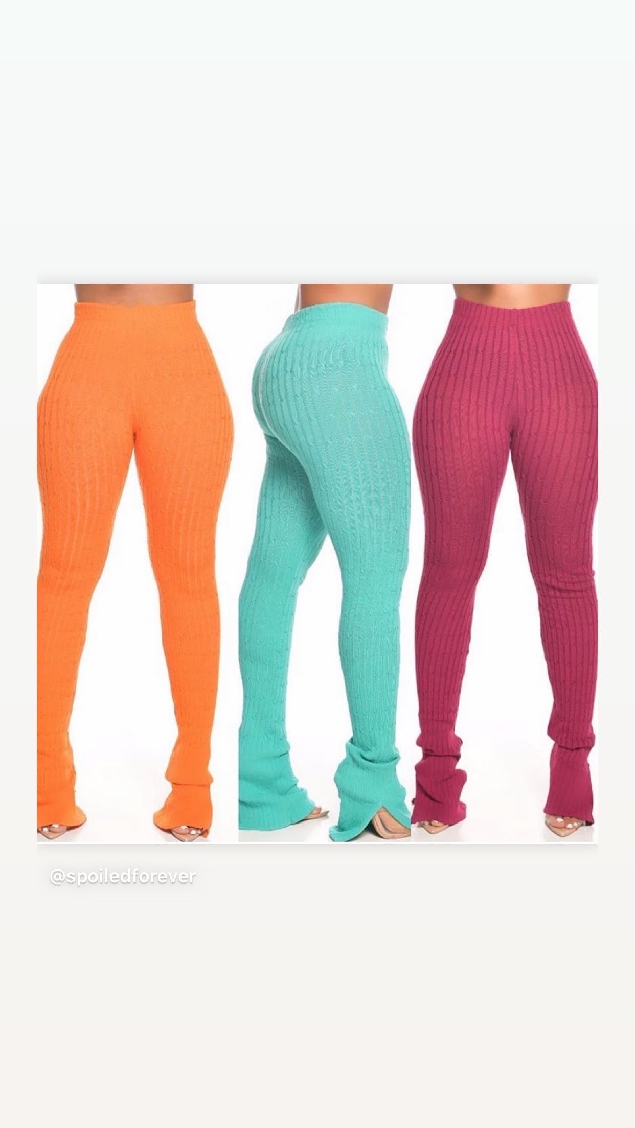 Knit High waisted Pants