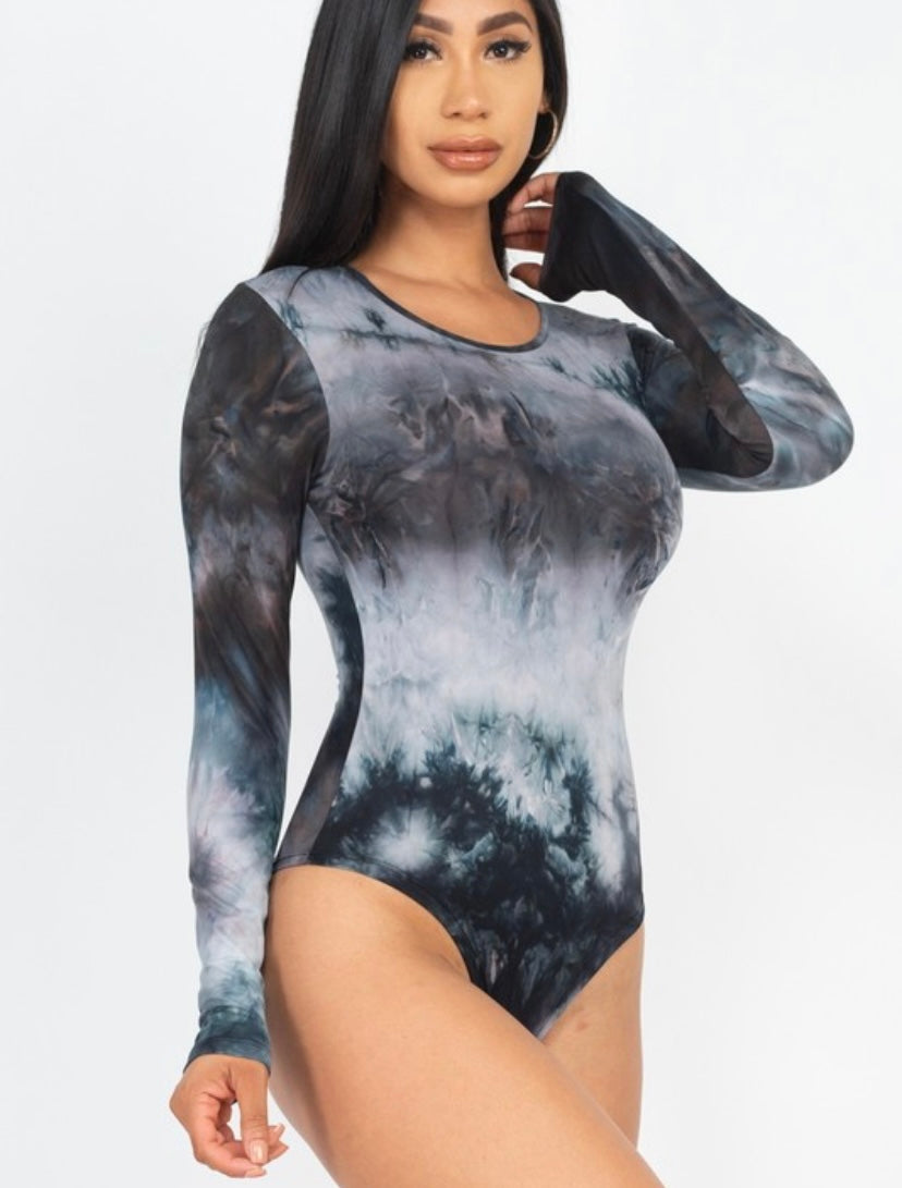 Tie Dye Long Sleeve Bodysuit