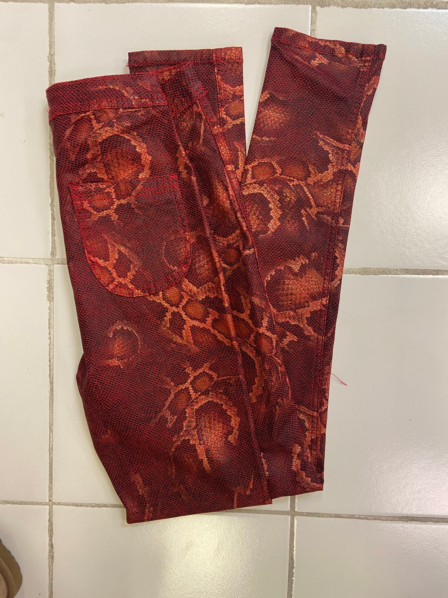 Snakeskin Highwaist Pants