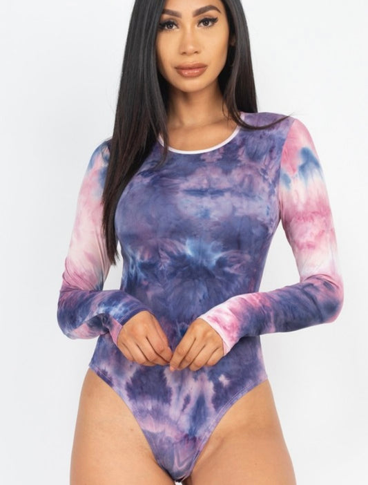 Tie Dye Long Sleeve Bodysuit