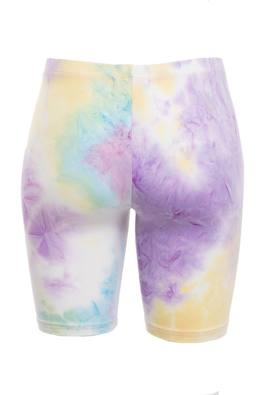 Living color biker shorts