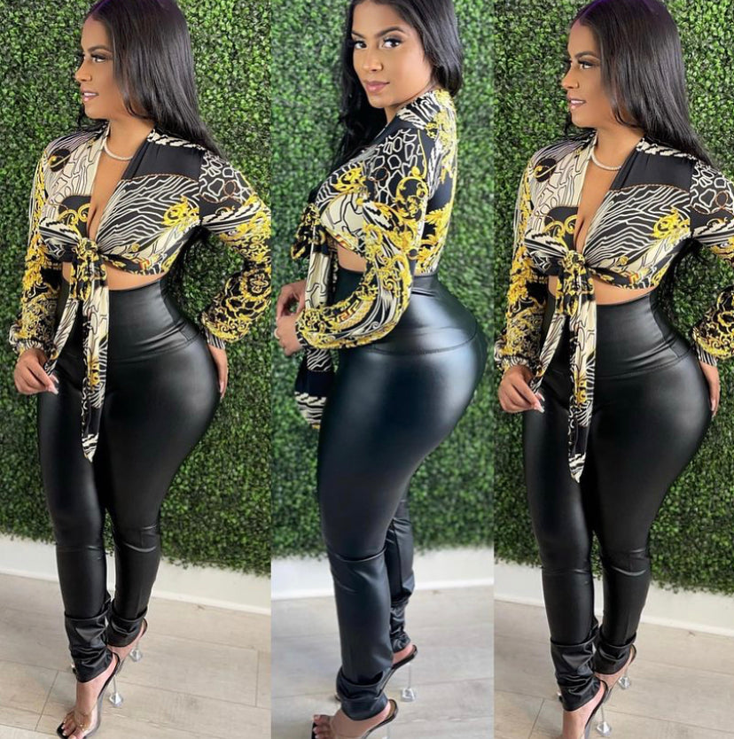 Faux Leather Leggings