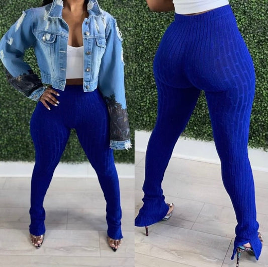 Knit High waisted Pants