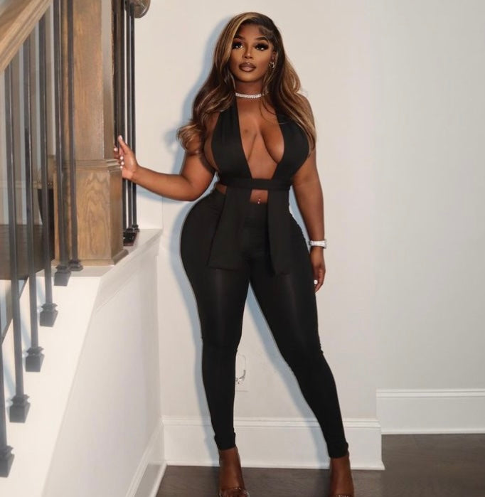Pushing P 2pc Wrap Top and Legging Set