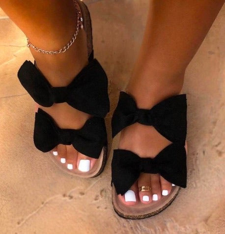 TWO-bow sandals