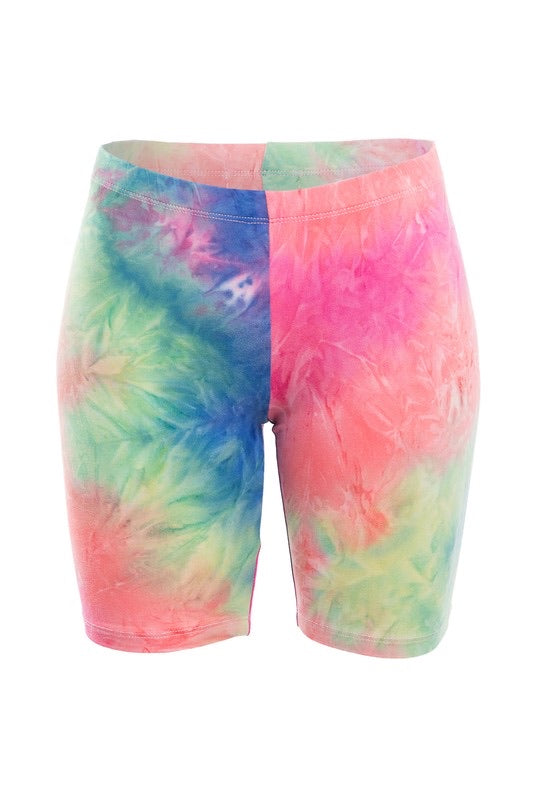 Living color biker shorts